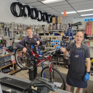 Luke and Milt at The Sports Shop took good care of my bike.