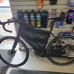 The bike is put together and ready to go.